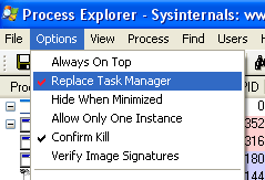 Process Explorer to Replace Task Manager